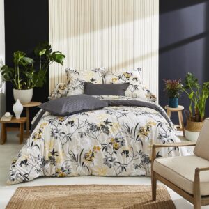 Housse de couette percale de coton 80 fils Asia Beige