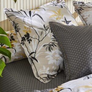 Taie d'oreiller percale de coton 80 fils Asia Beige