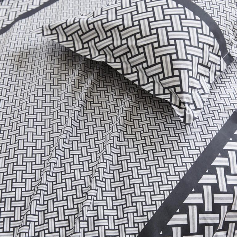 Taie d'oreiller percale de coton 80 fils Riviera réglisse