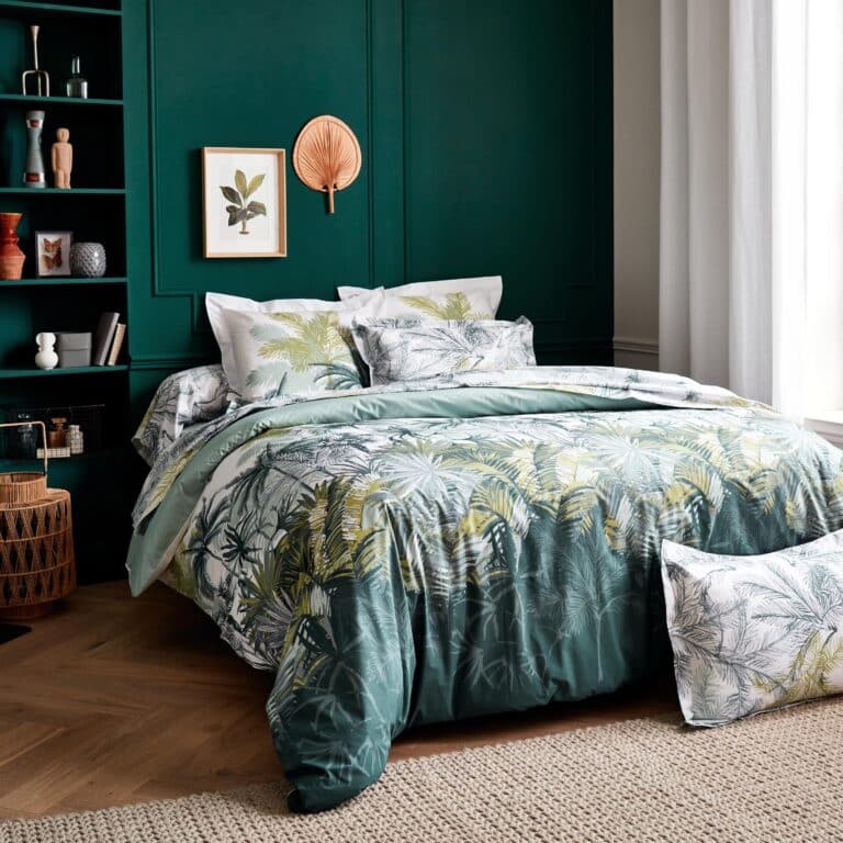 Taie d'oreiller percale de coton 80 fils Trinidad